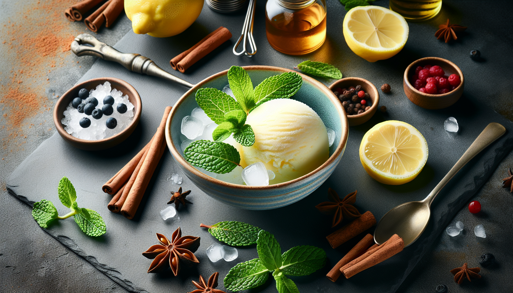 ingredienti per il sorbetto al limone